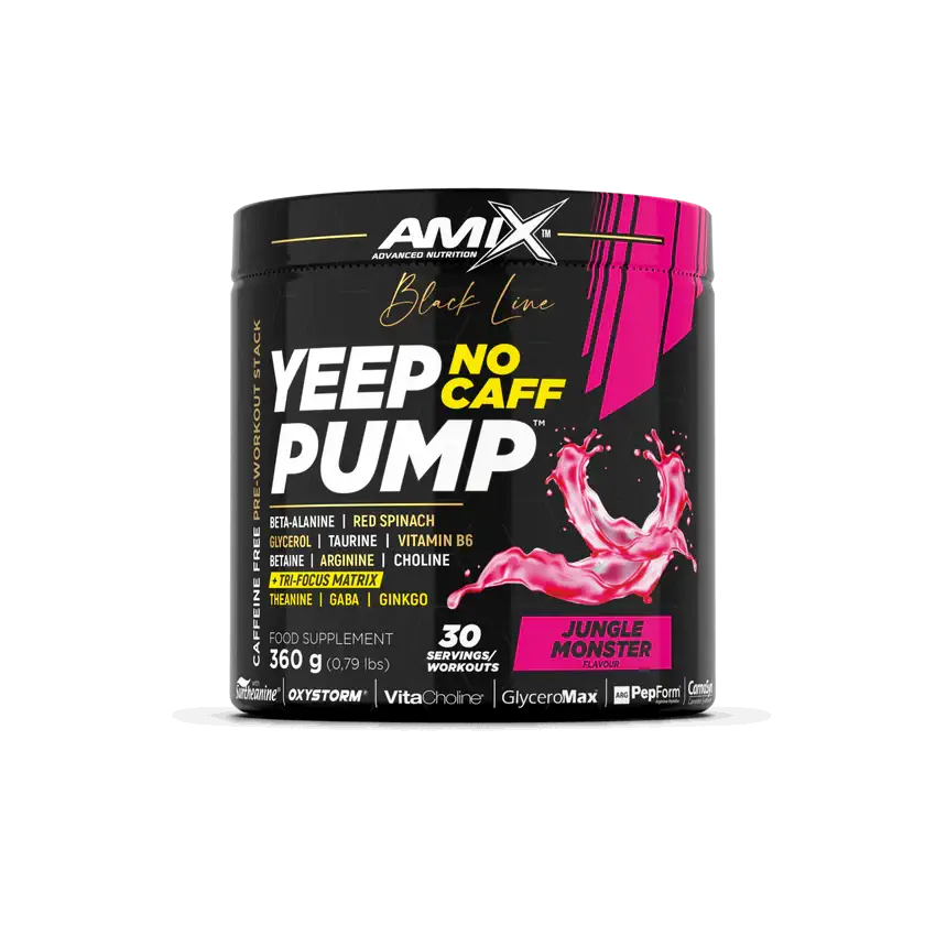 Yeep Pump Pré-entraînement sans caféine 360gr – Black Line